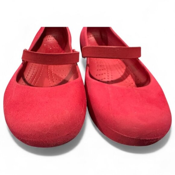 Crocs Alice Mary Jane Shoes – Rare Red – Women’s Size 11 – Comfort Flats - Picture 2 of 5